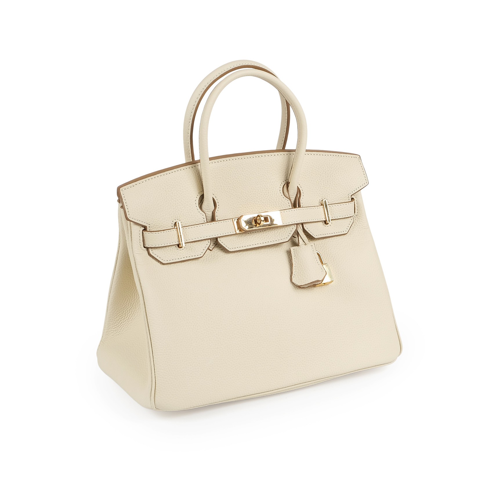 Женская кожаная сумка Brigitte 30 молочная