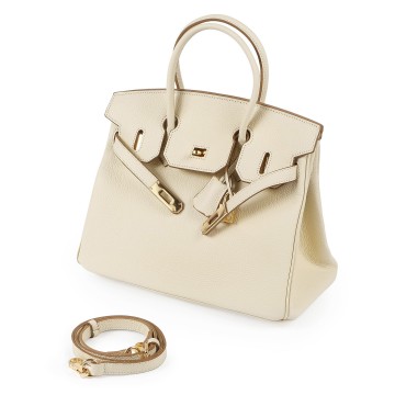 Жіноча шкіряна сумка Brigitte 30 молочна фото