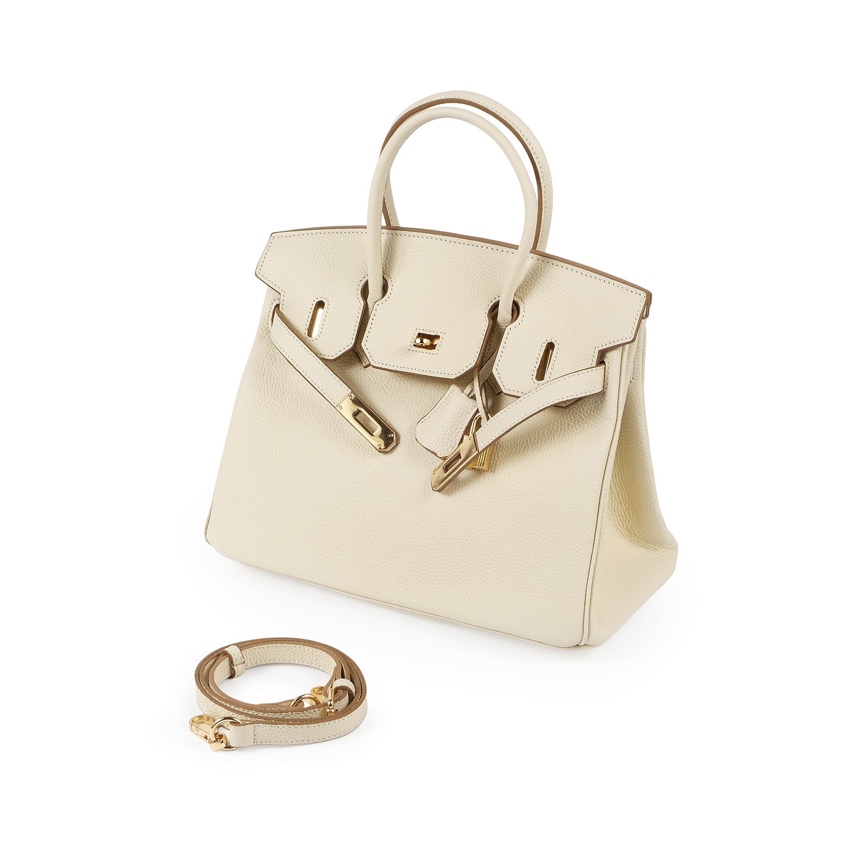 Жіноча шкіряна сумка Brigitte 30 молочна