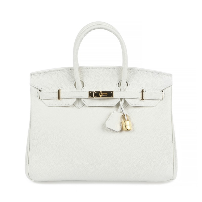 Женская кожаная сумка Brigitte 35 белая фото