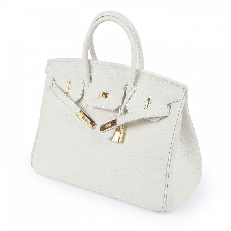 Жіноча шкіряна сумка Brigitte 35 біла - 2 фото