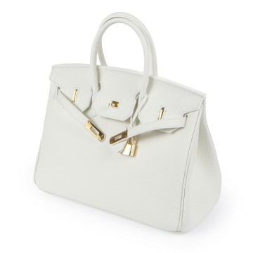 Жіноча шкіряна сумка Brigitte 35 біла фото