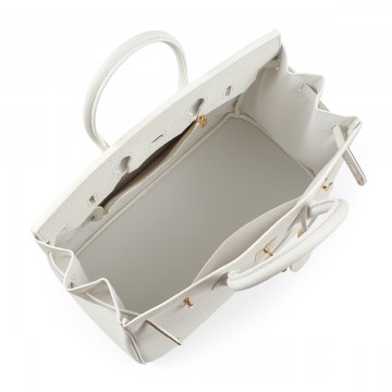 Жіноча шкіряна сумка Brigitte 35 біла фото