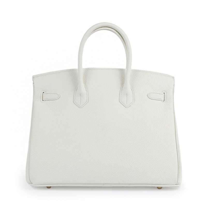 Женская кожаная сумка Brigitte 35 белая - 4 фото