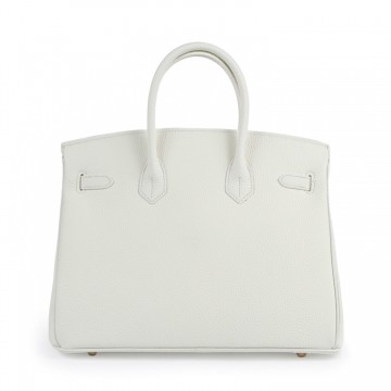 Жіноча шкіряна сумка Brigitte 35 біла фото