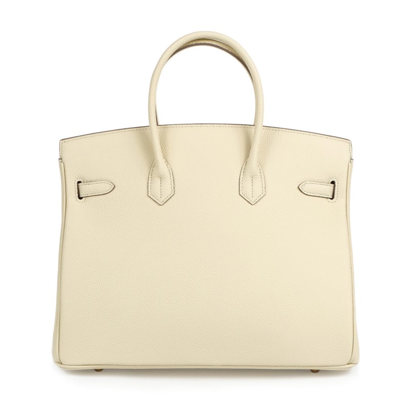 Женская кожаная сумка Brigitte 35 молочная - 3 фото