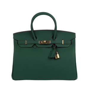 Жіноча шкіряна сумка Brigitte 35 темно-зелена