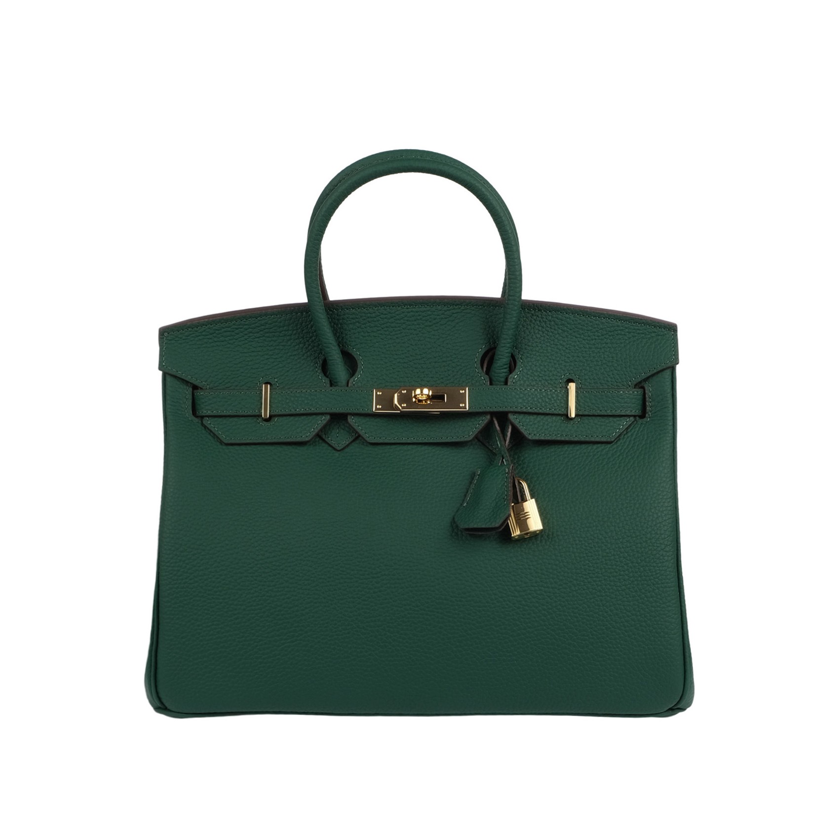 Женская кожаная сумка Brigitte 35 темно-зеленая