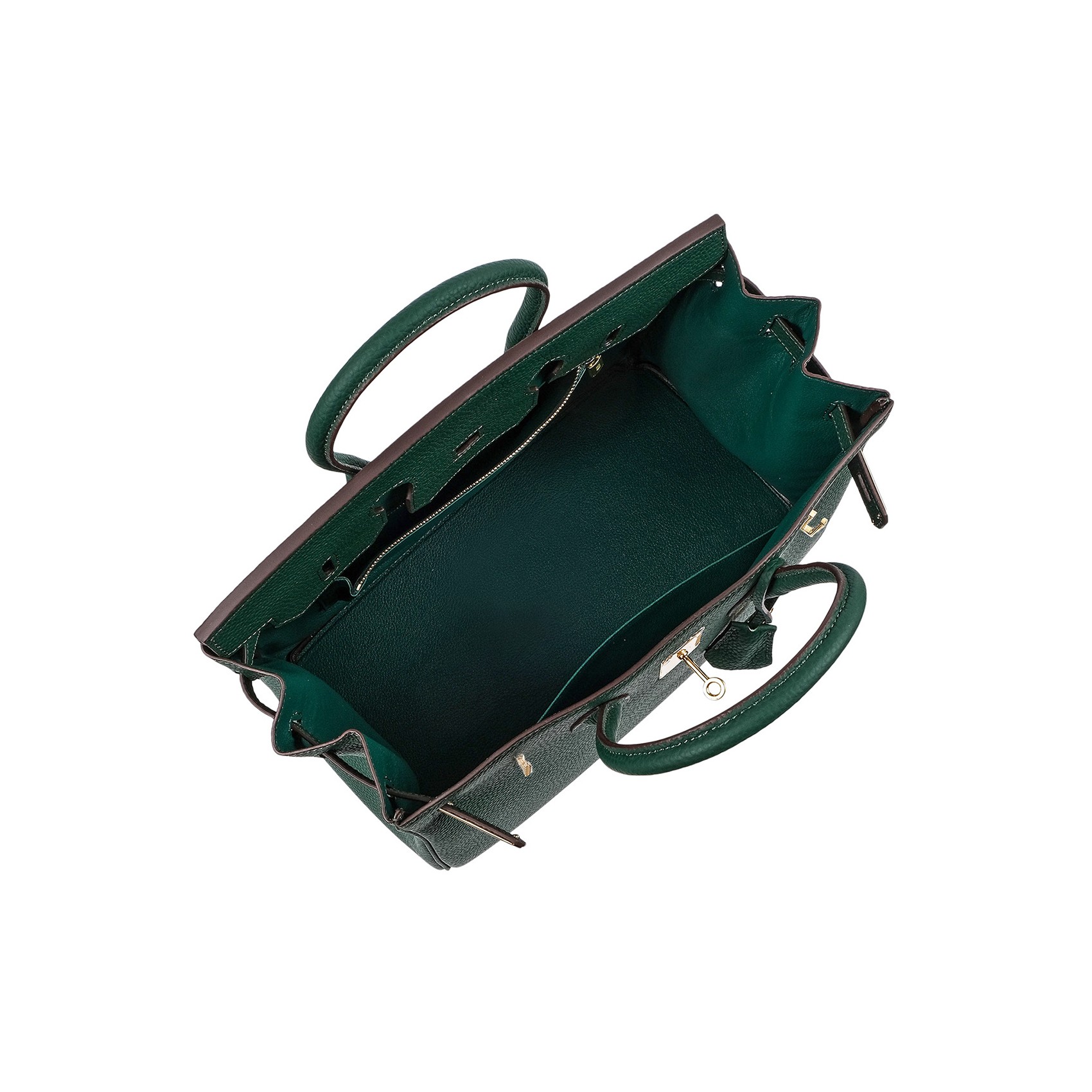 Жіноча шкіряна сумка Brigitte 35 темно-зелена