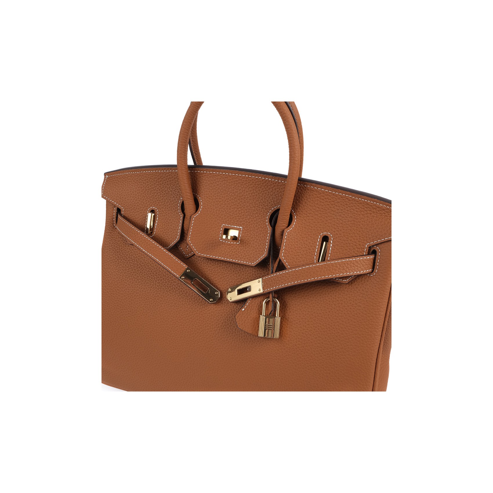 Женская кожаная сумка Brigitte 35 коричневая