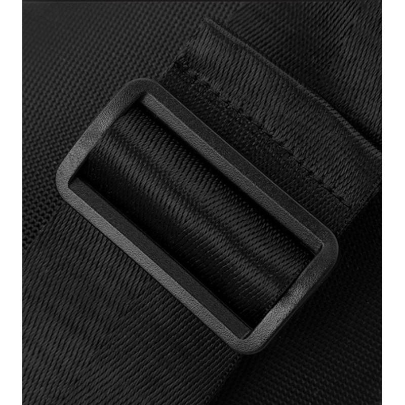 Сумка бананка на пояс Lester чорна - 9 фото