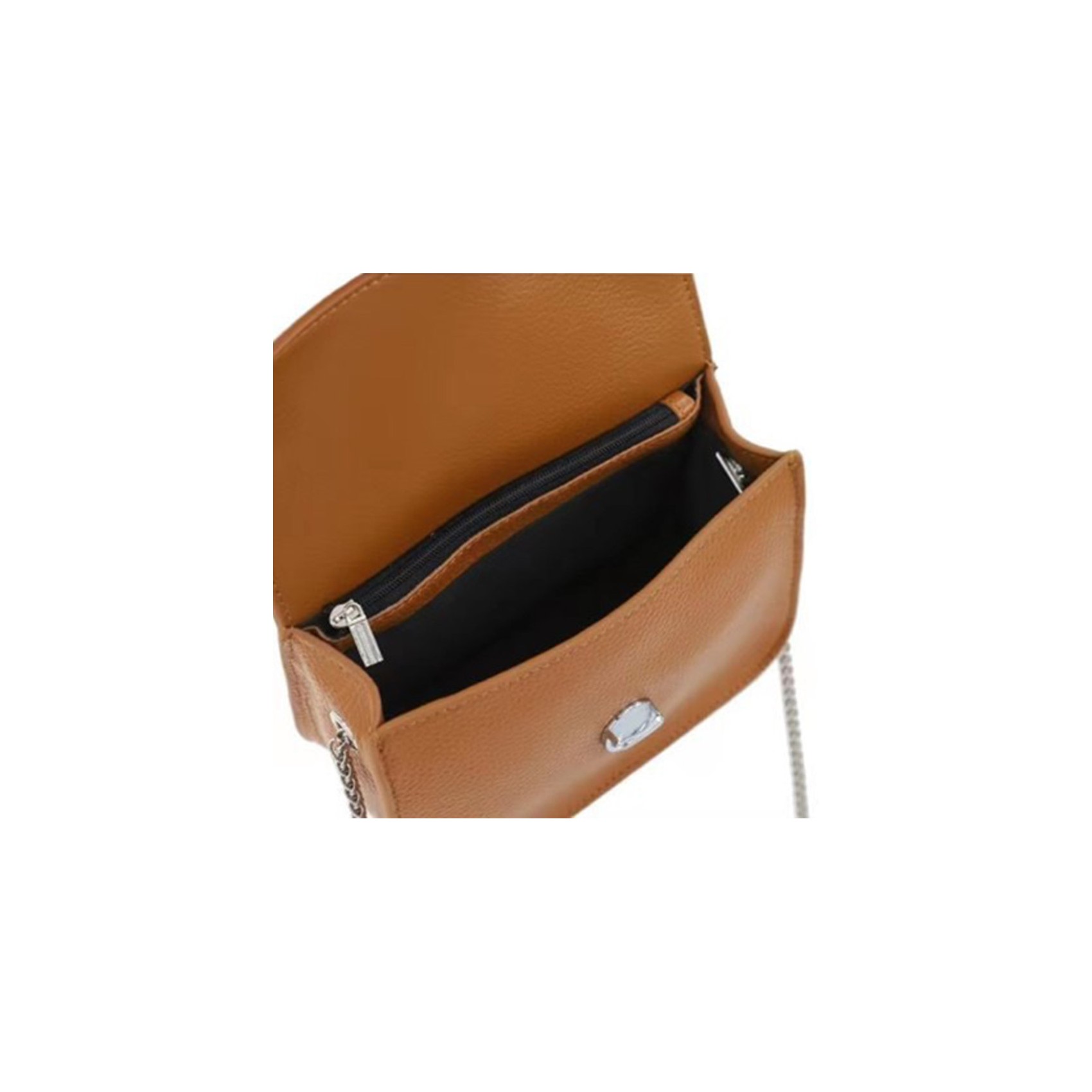 Жіноча шкіряна сумка-клатч Erin світло-коричнева