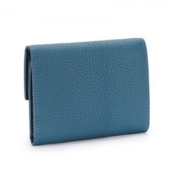 Женский кожаный кошелек Whitney синий фото