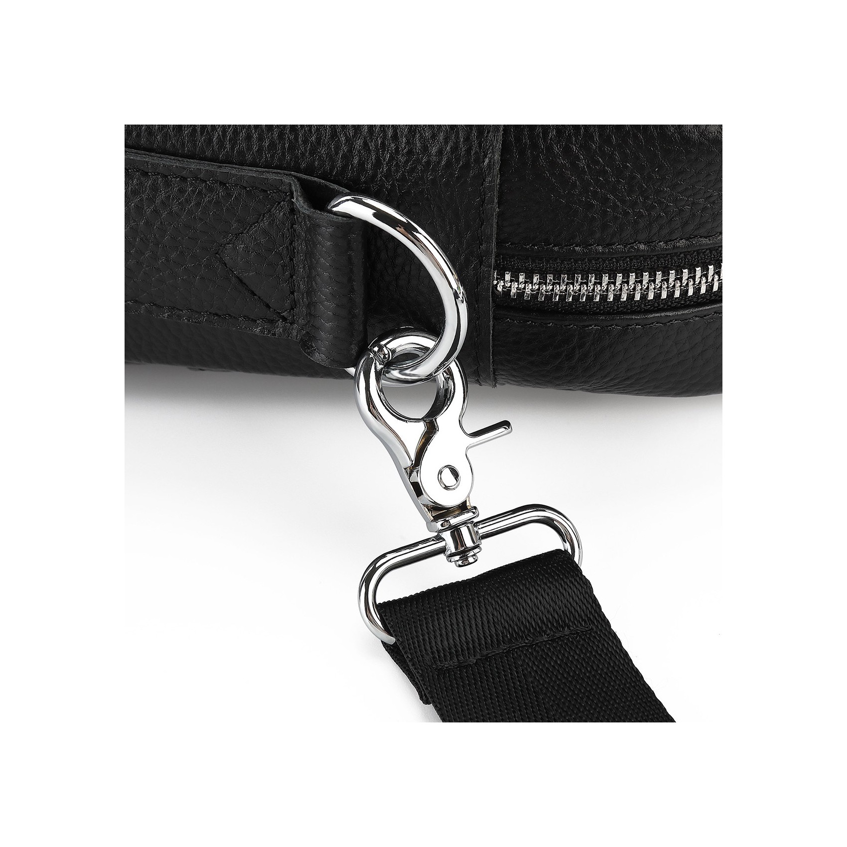 Чоловіча шкіряна сумка для ноутбука Kevin чорна