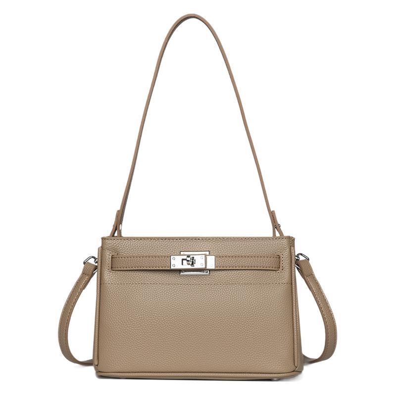 Жіноча шкіряна сумка через плече Jill бежева