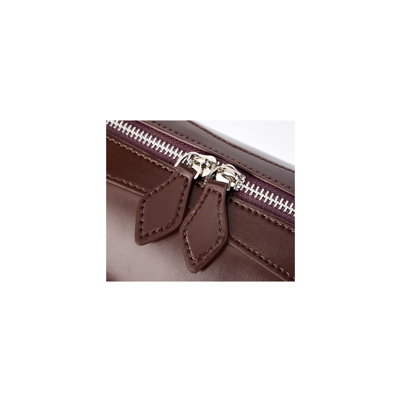 Жіноча шкіряна сумка багет Melody темно-коричнева