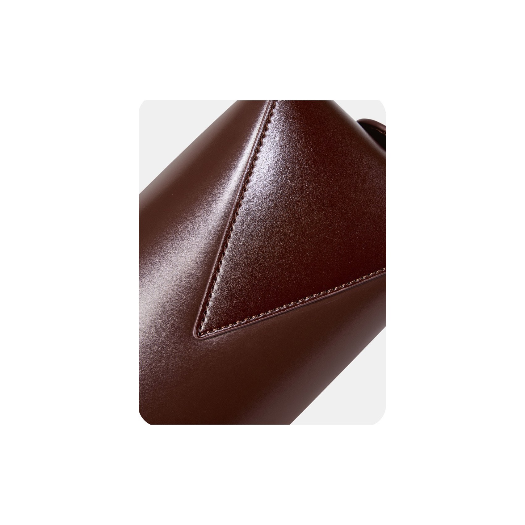 Женская кожаная сумка багет Melody темно-коричневая