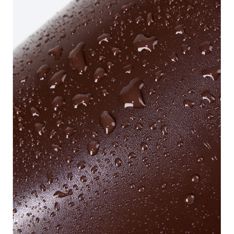 Жіноча шкіряна сумка багет Melody темно-коричнева - 14 фото