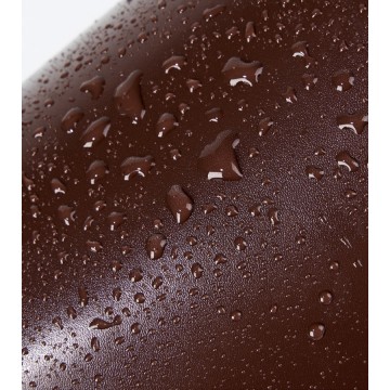 Жіноча шкіряна сумка багет Melody темно-коричнева фото