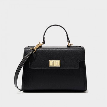 Жіноча шкіряна сумка Brielle чорна фото