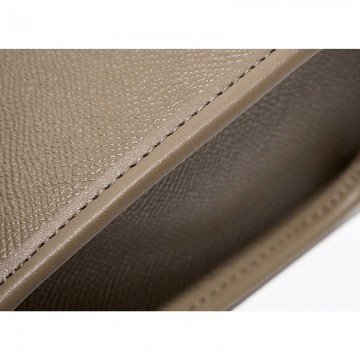 Жіноча шкіряна сумка Brielle сіро-бежева фото