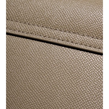 Жіноча шкіряна сумка Brielle сіро-бежева фото