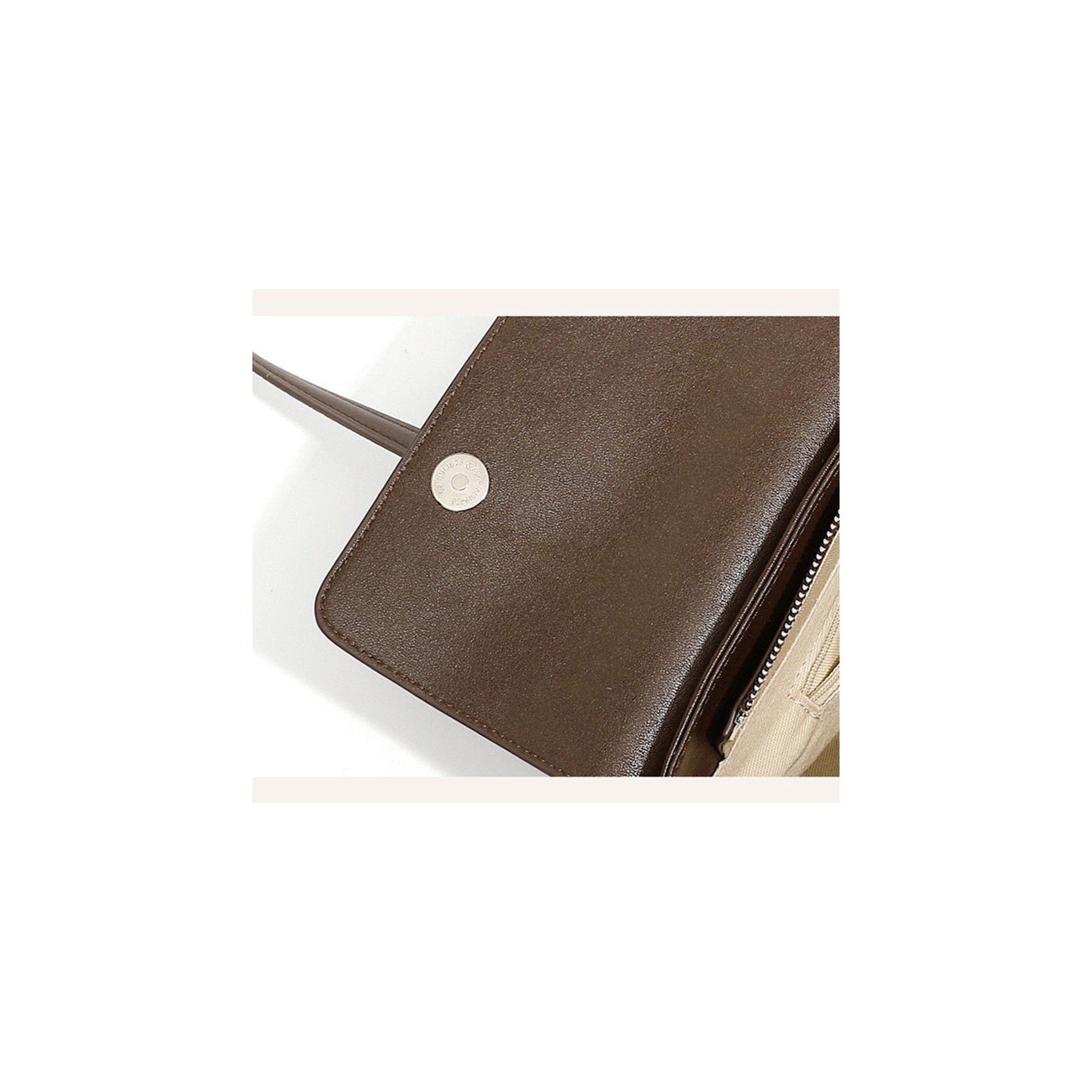 Жіноча шкіряна сумка багет Sandra темно-коричнева