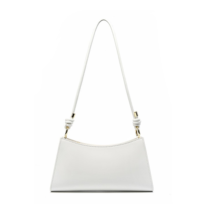 Жіноча шкіряна сумка на плече Patty біла фото