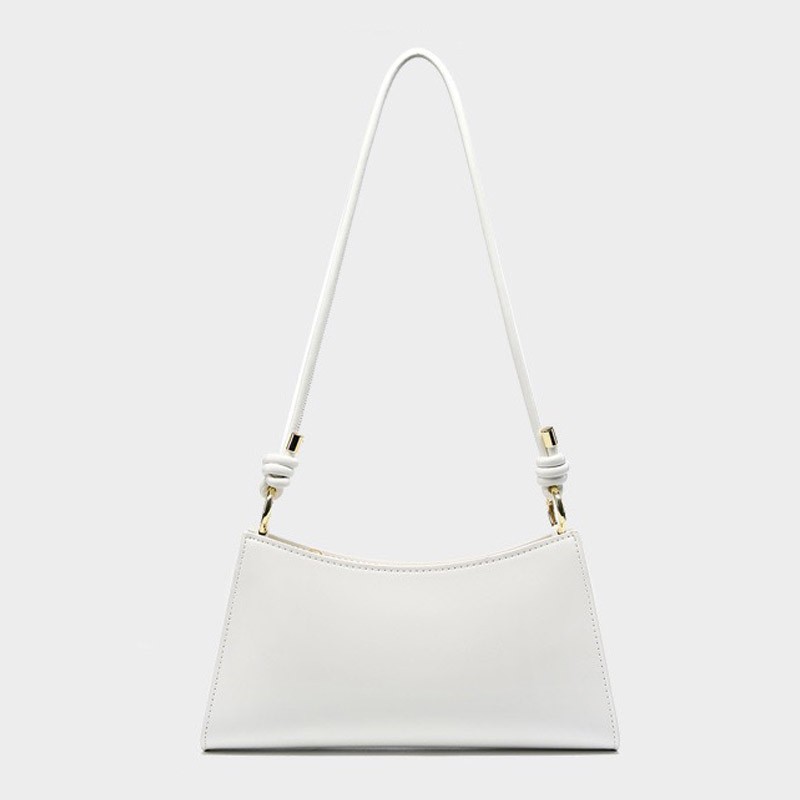 Женская кожаная сумка на плечо Patty белая - 5 фото