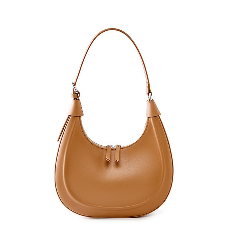 Жіноча шкіряна сумка хобо Veronica світло-коричнева фото