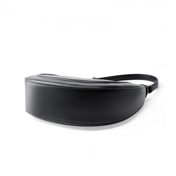 Жіноча шкіряна сумка хобо Veronica чорна фото