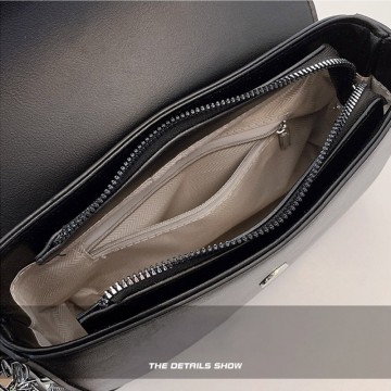 Жіноча сумка крос боді Marie чорна фото