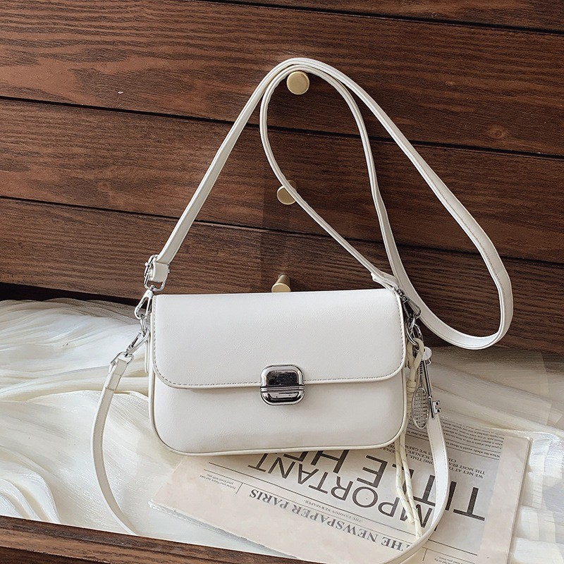 Жіноча сумка крос боді Marie біла - 3 фото