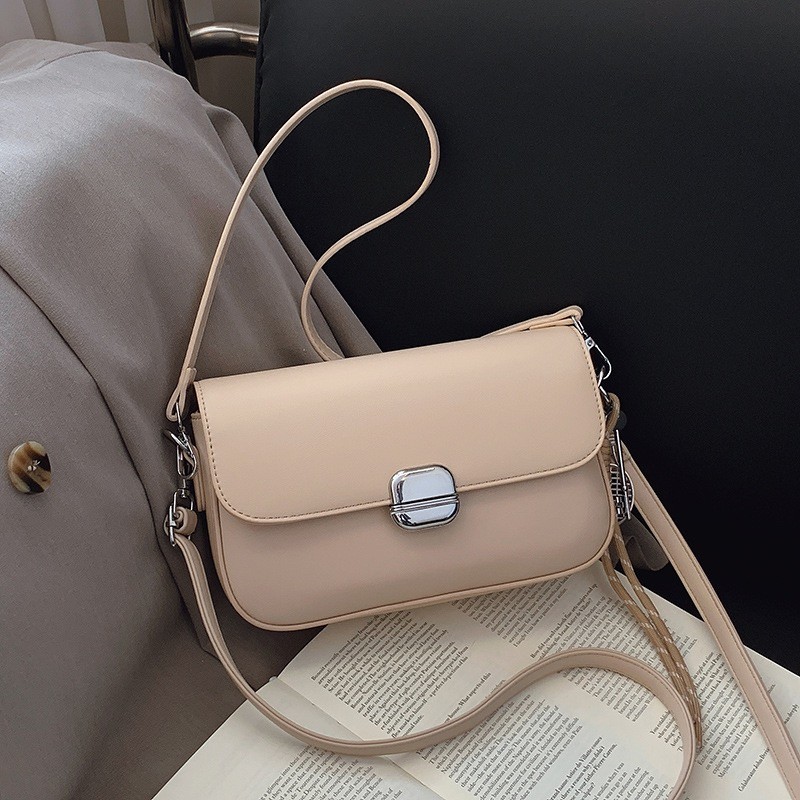 Женская сумка кросс боди Marie бежевая - 3 фото