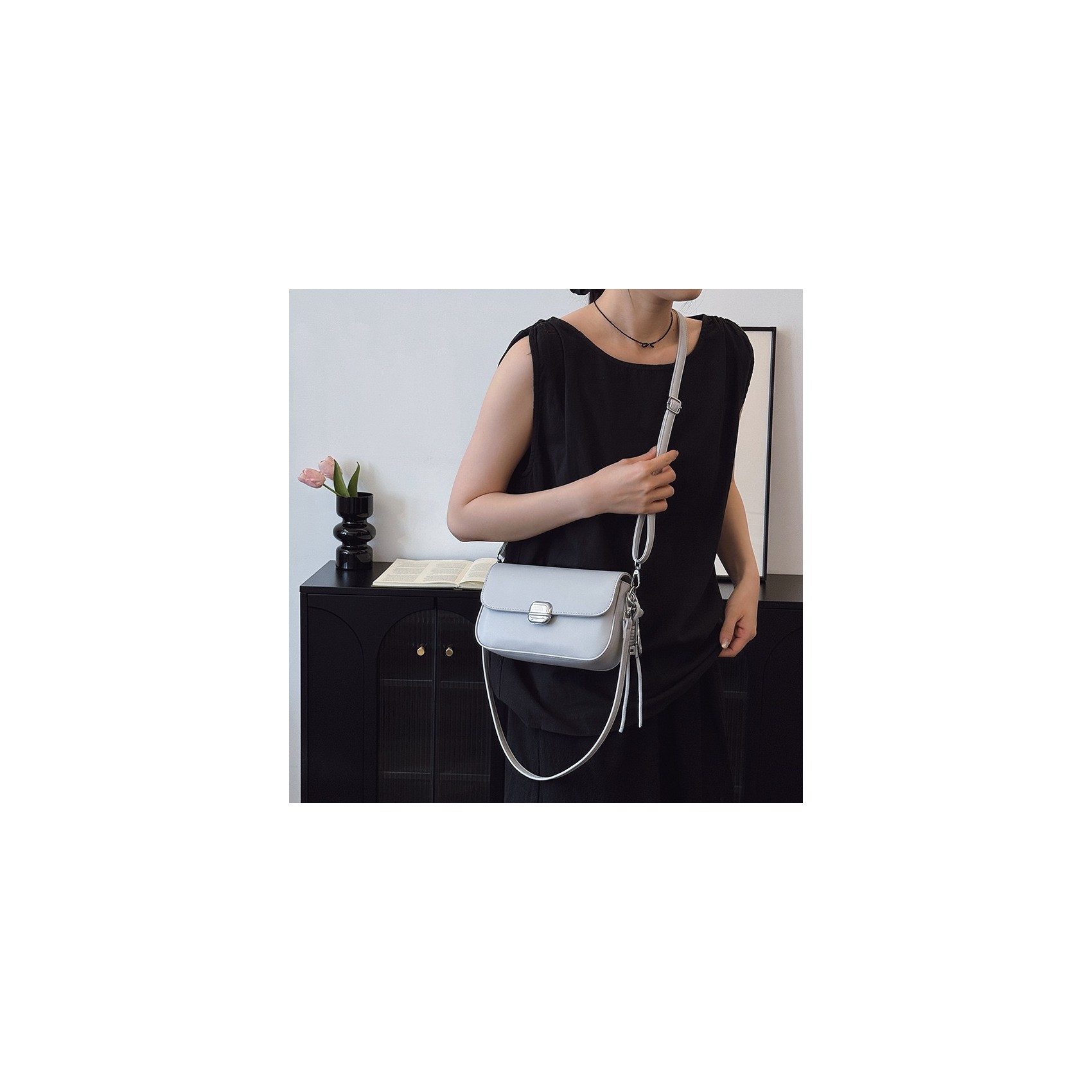 Женская сумка кросс боди Marie голубая