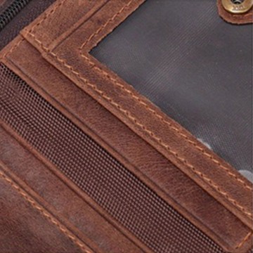 Чоловічий шкіряний гаманець Allen коричневий фото