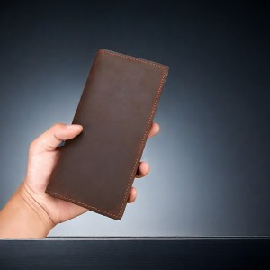 Чоловіче шкіряне портмоне Howard темно-коричневе