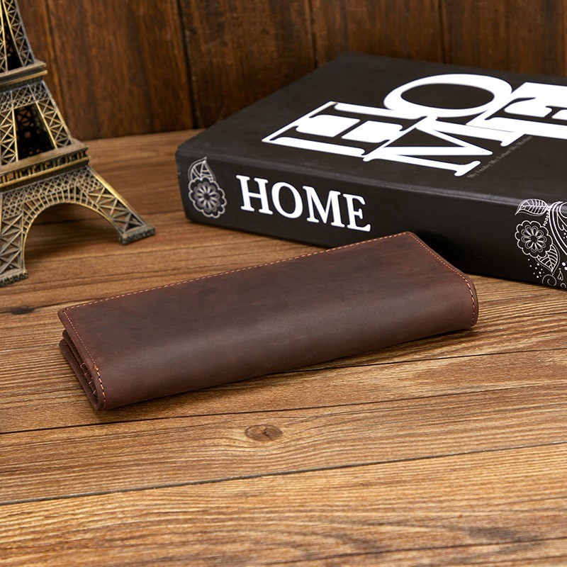 Чоловіче шкіряне портмоне Howard темно-коричневе - 3 фото