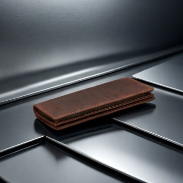 Мужское кожаное портмоне Howard темно-коричневое фото
