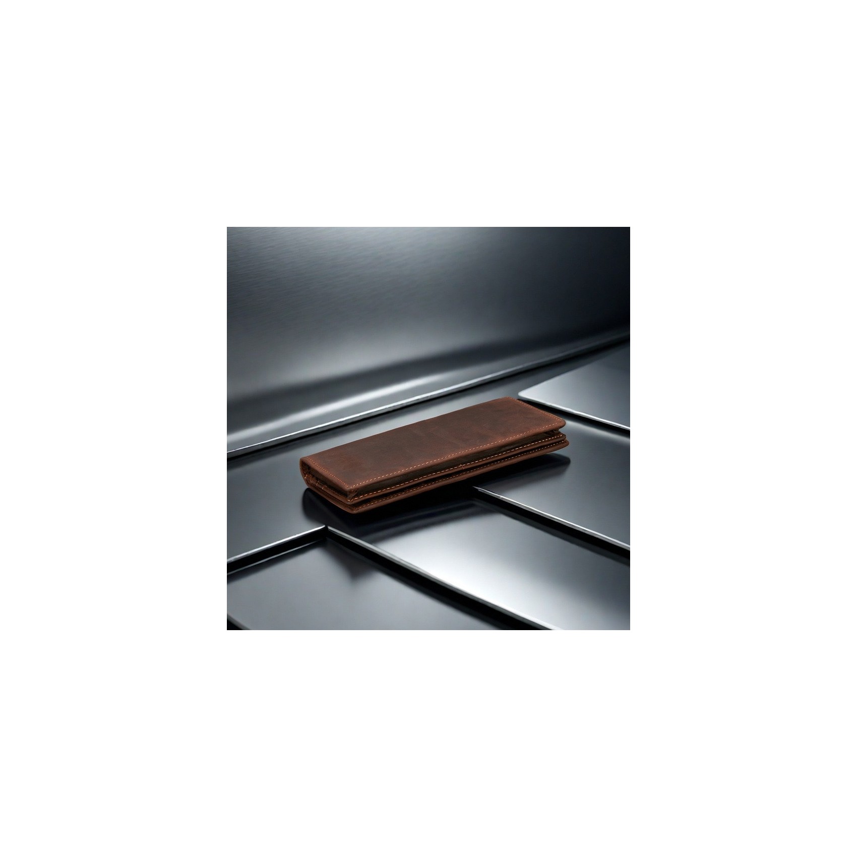 Мужское кожаное портмоне Howard темно-коричневое