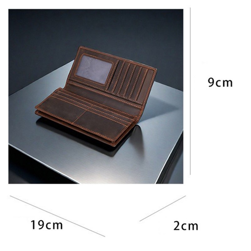 Мужское кожаное портмоне Howard темно-коричневое - 11 фото