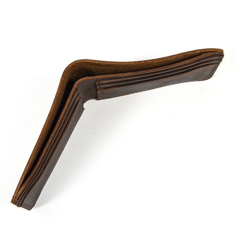 Чоловічий шкіряний гаманець Fincher темно-коричневий - 3 фото