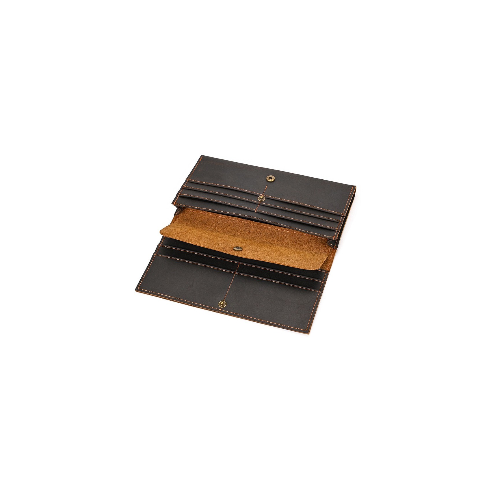 Мужское кожаное портмоне Mortimer темно-коричневое