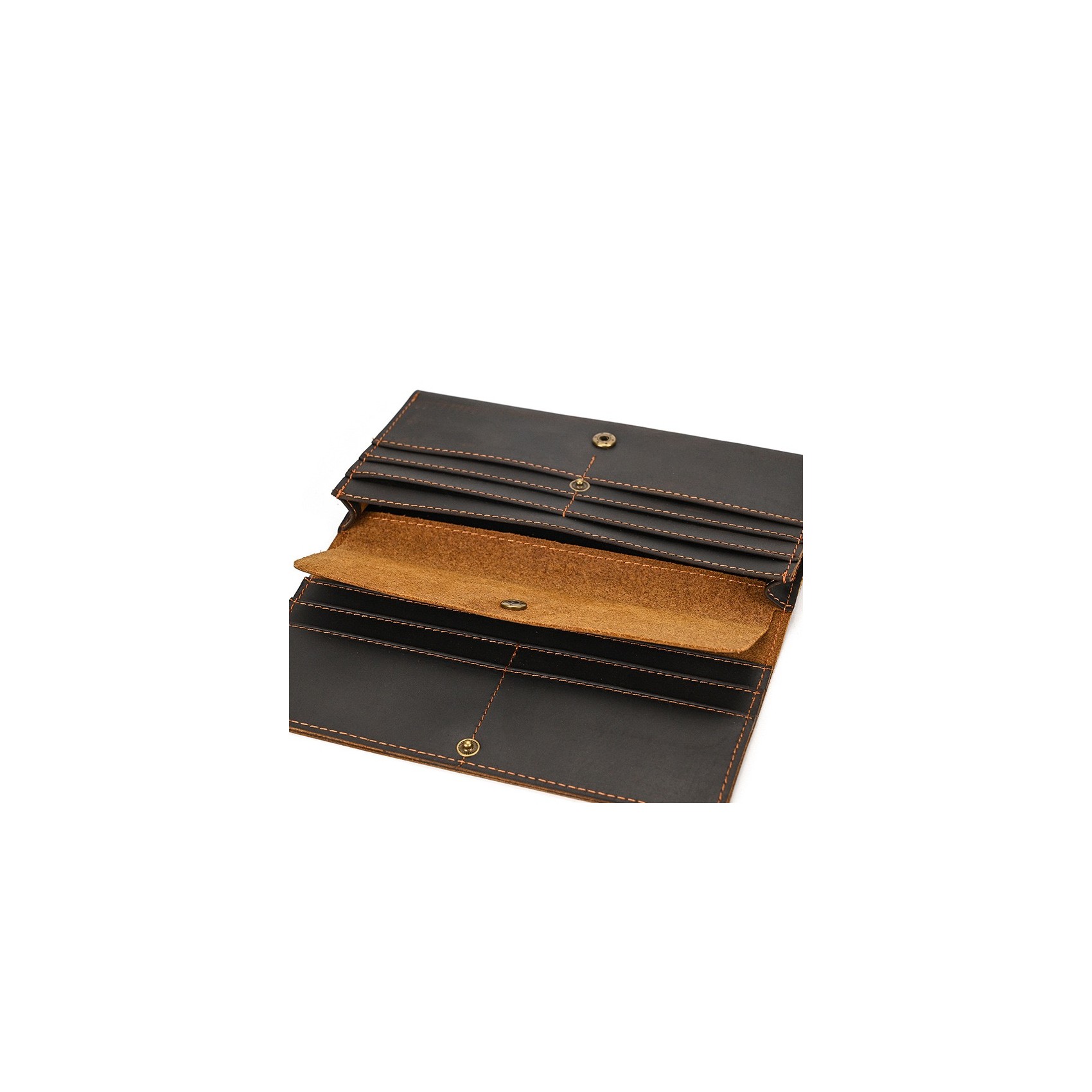 Чоловіче шкіряне портмоне Mortimer темно-коричневе