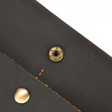 Мужское кожаное портмоне Mortimer темно-коричневое фото