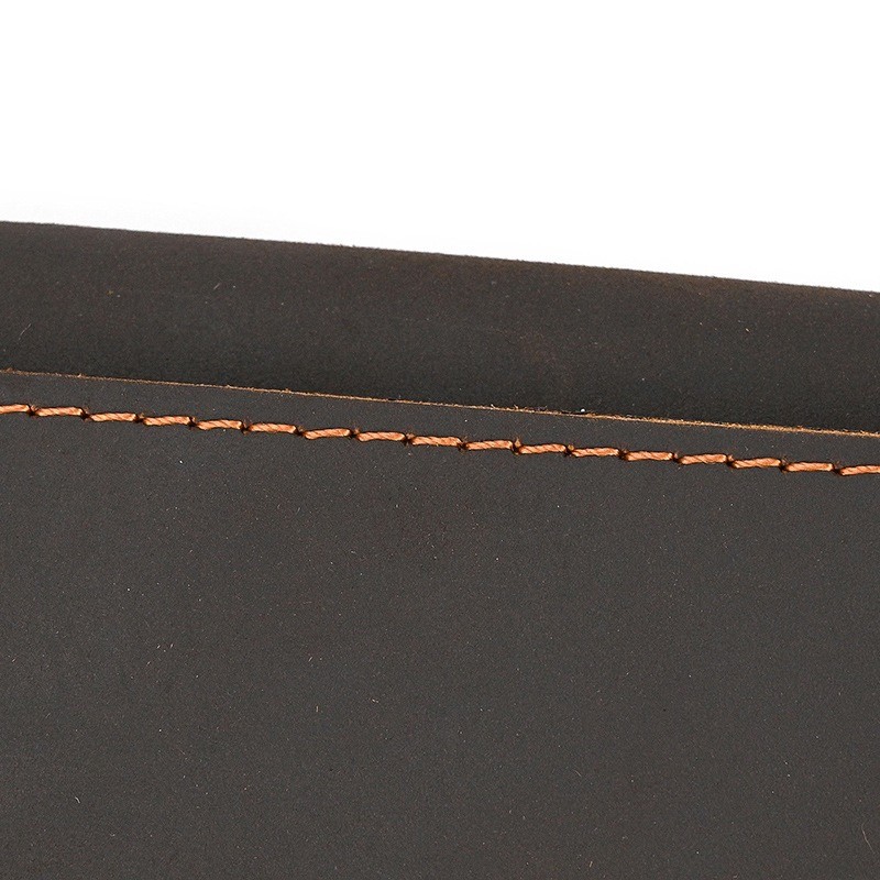 Мужское кожаное портмоне Mortimer темно-коричневое - 12 фото