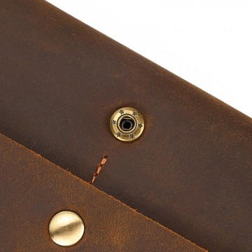 Мужское кожаное портмоне Mortimer коричневое фото