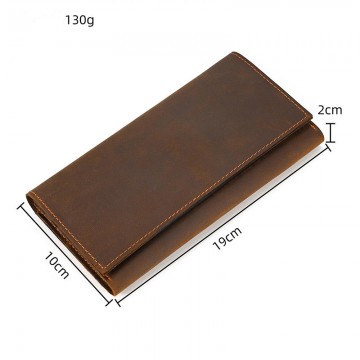 Мужское кожаное портмоне Mortimer коричневое фото