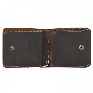 Чоловічий шкіряний гаманець Grahame темно-коричневий