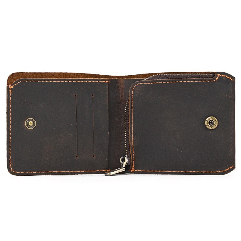 Чоловічий шкіряний гаманець Grahame темно-коричневий фото